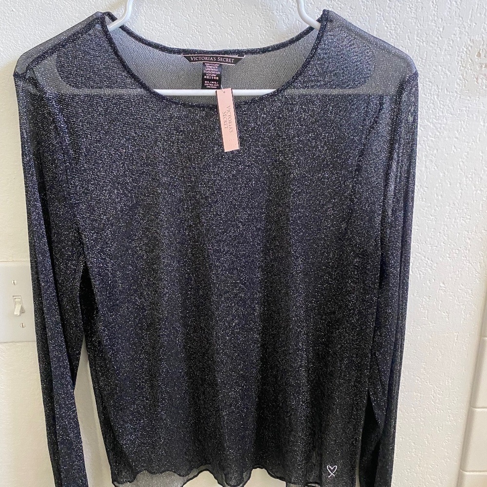 NWT Victoria Secret  Sheer long sleeve